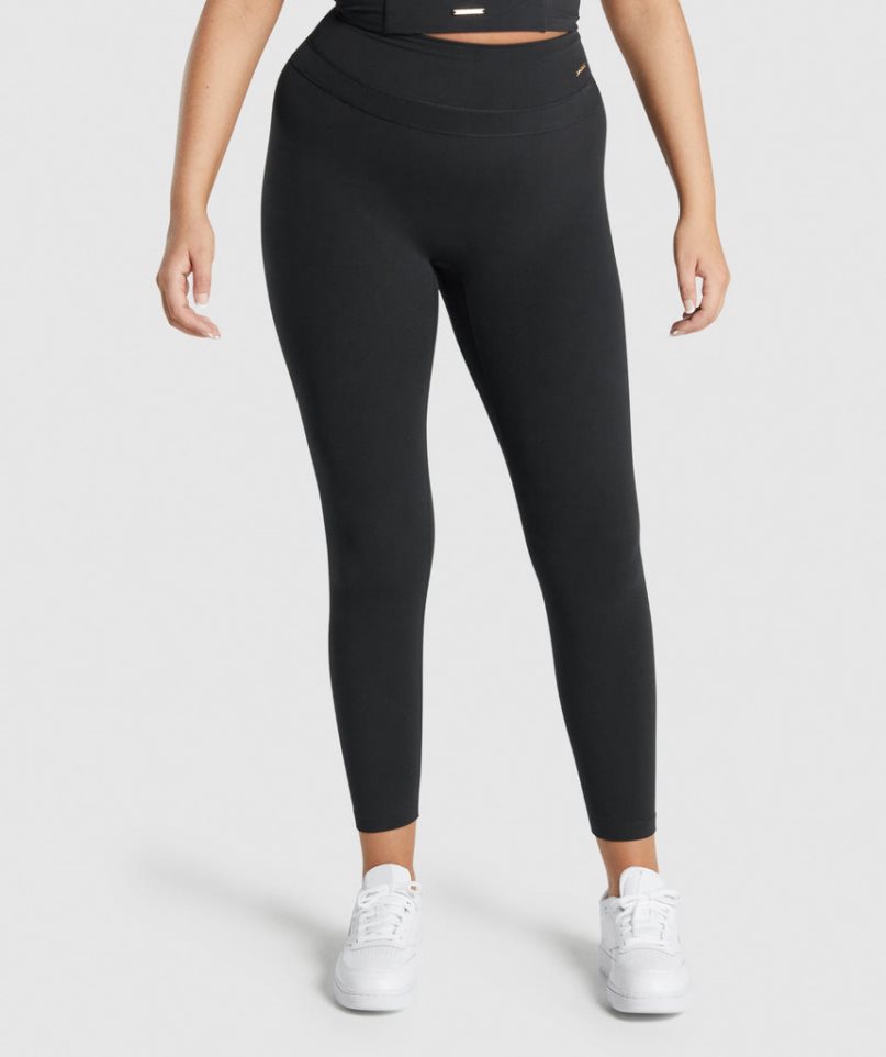 Women\'s Gymshark Whitney High Rise Leggings Black | CA 73AD56